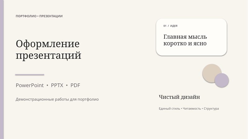Оформление красивых презентаций PowerPoint на заказ