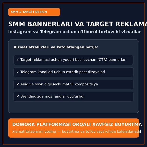 Дизайн баннеров для SMM, Instagram и таргетированной рекламы